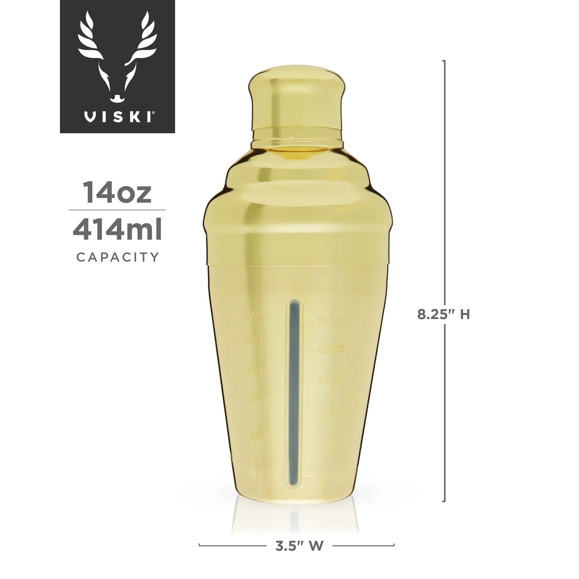 Gold Measured Shaker