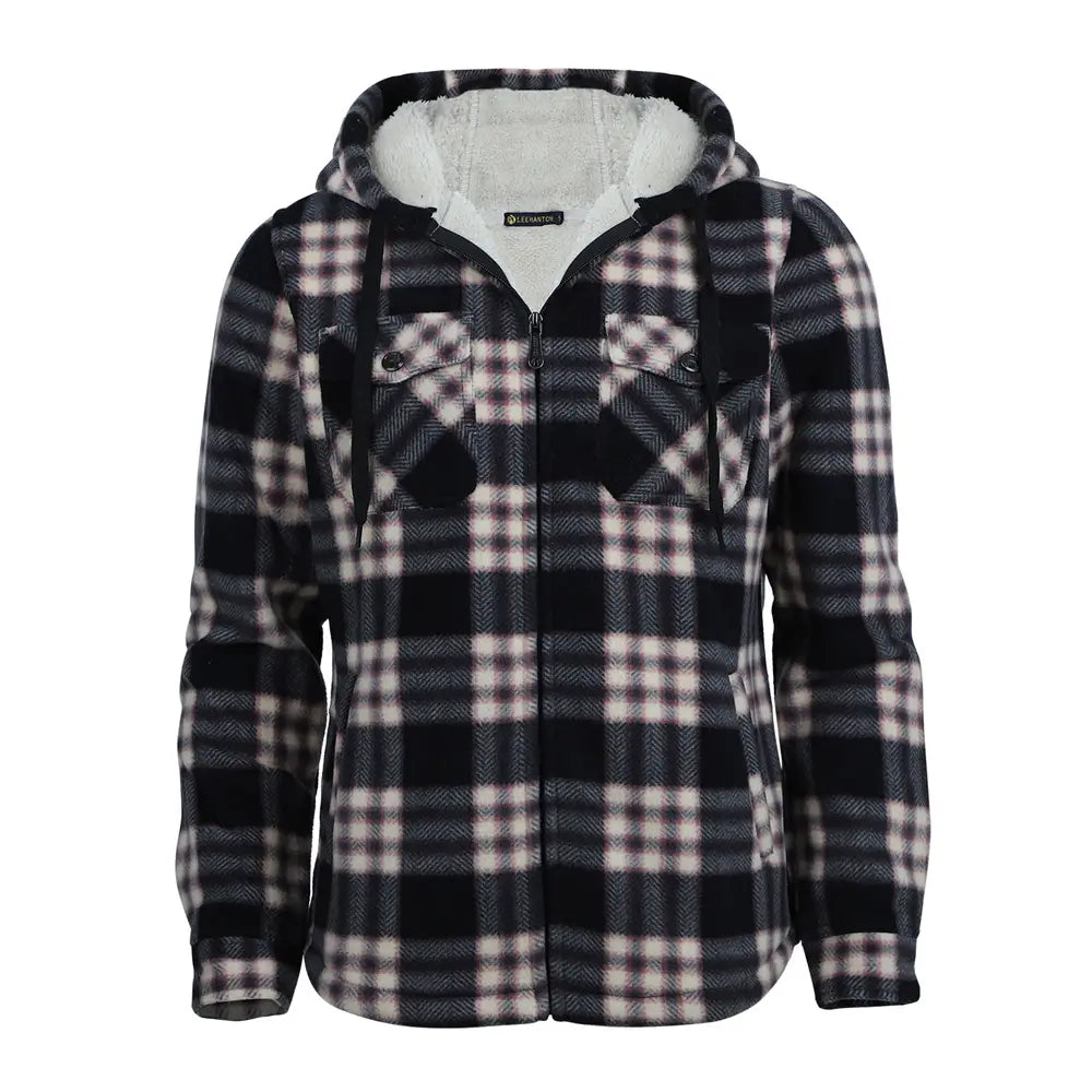 LEEHANTON® Ladies Plaid Jackets with Pockets