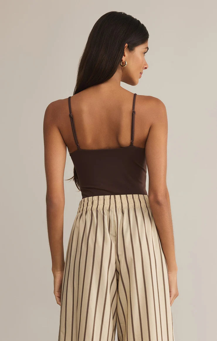 Luxe Smooth Jersey Bodysuit- Lava Rock