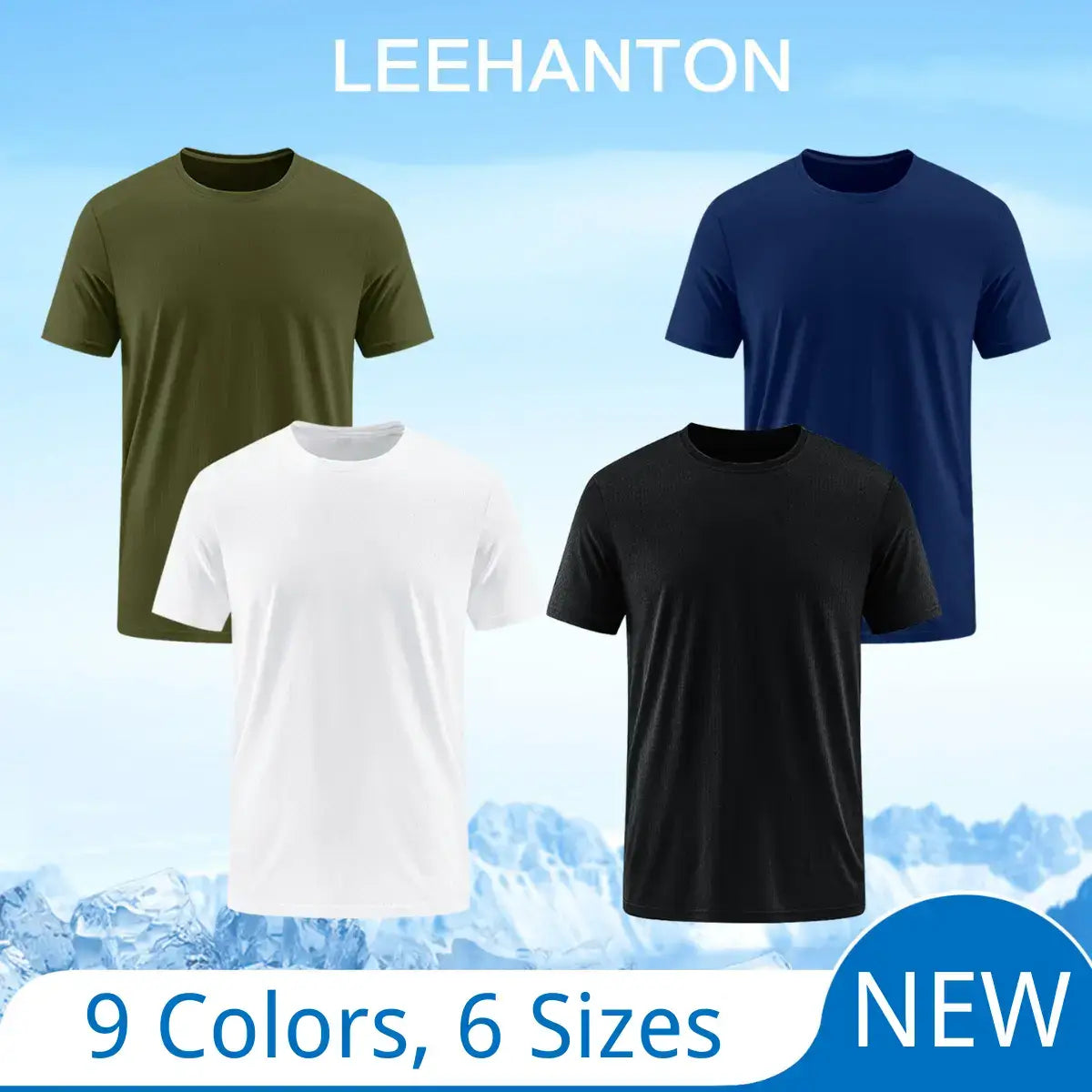 4 Pack Men's Athletic Quick Dry T-Shirts