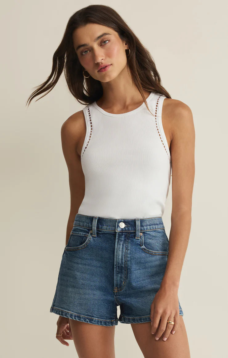 Boa Rib Tank- White