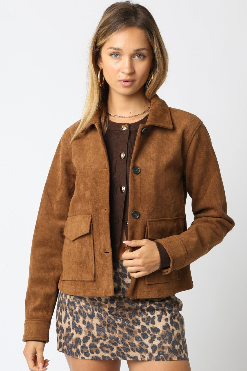 Salma Faux Suede Jacket