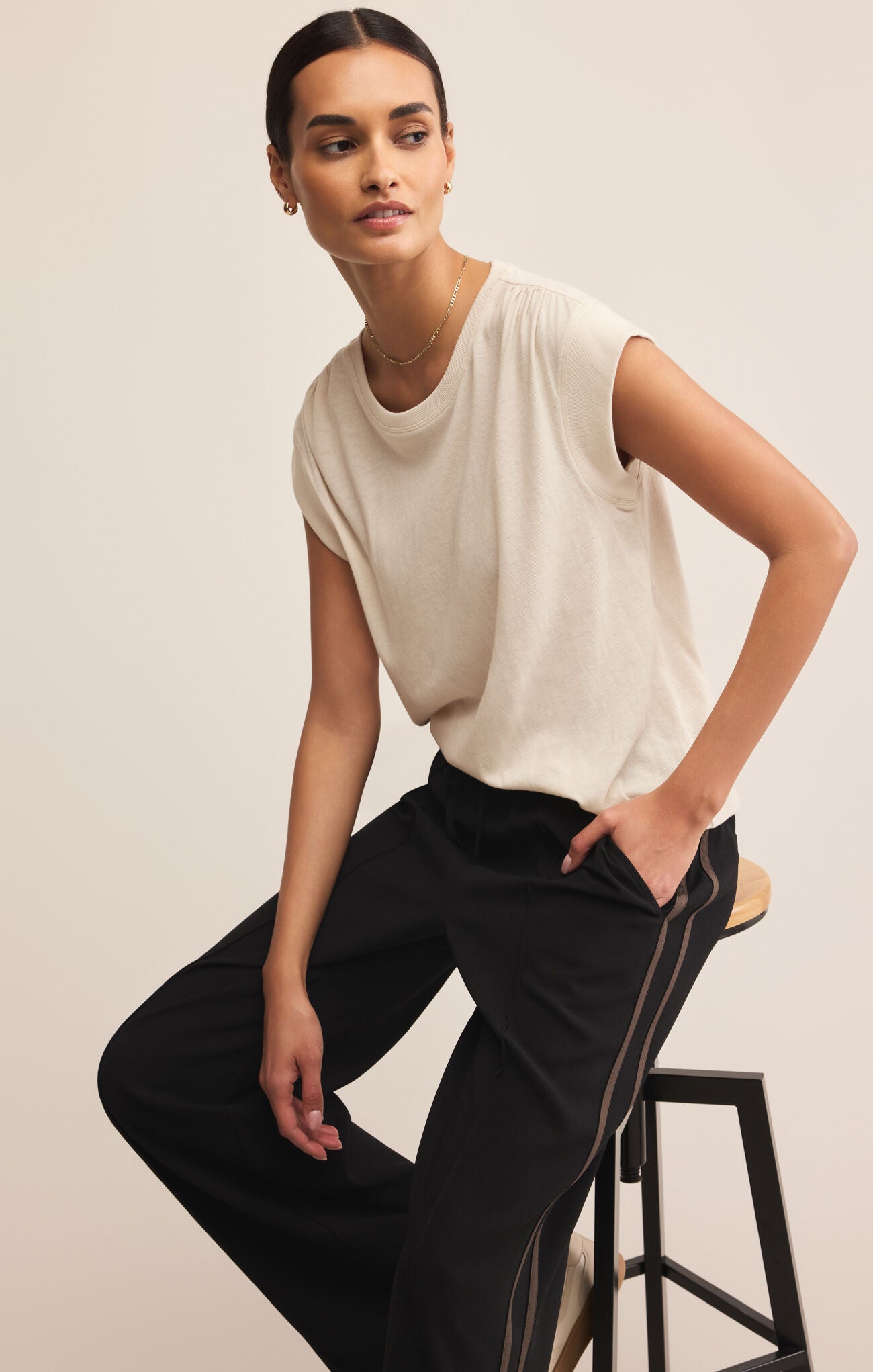 Saunder Track Pant - Black