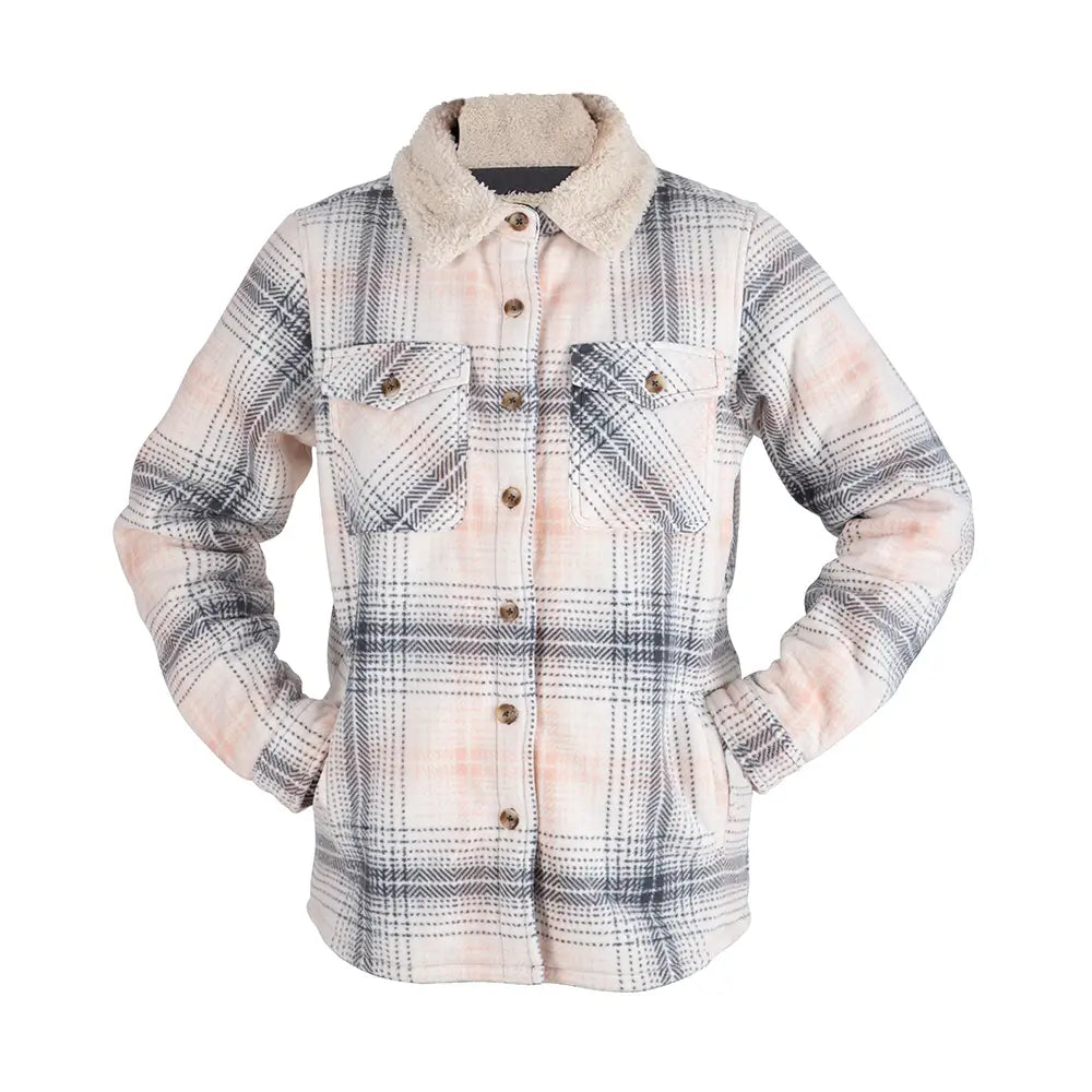 LEEHANTON® Women's Plaid Flannel Jacket with Pockets