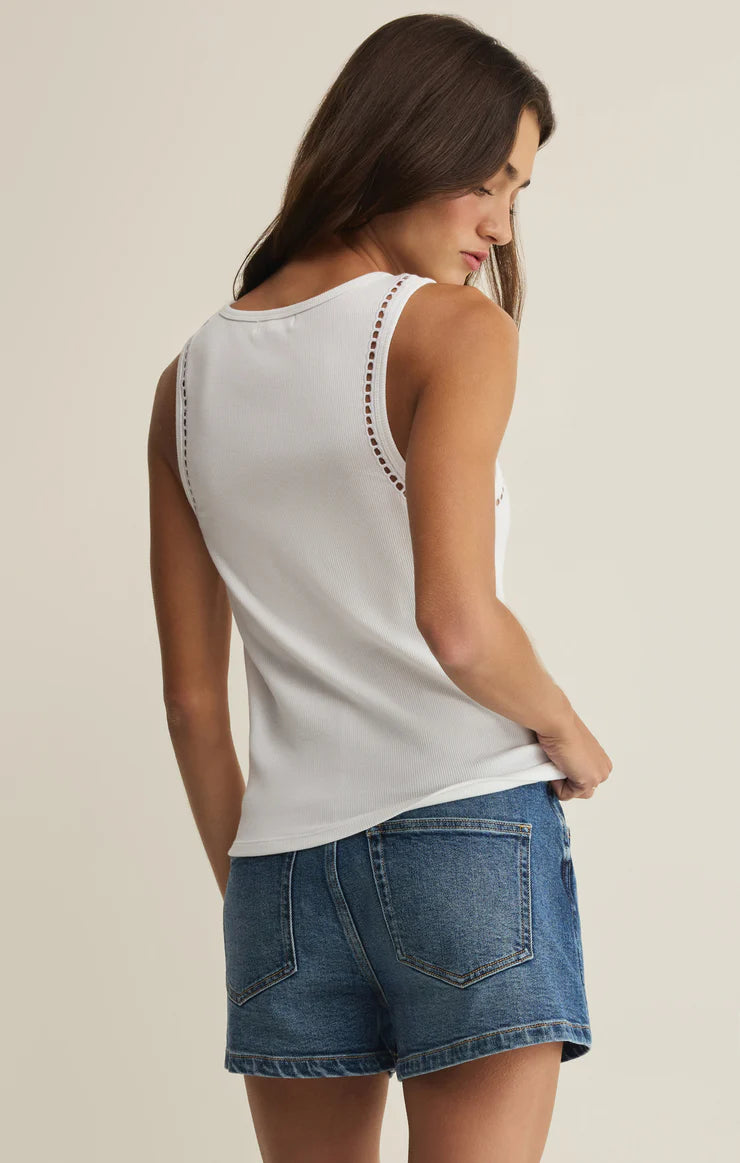 Boa Rib Tank- White