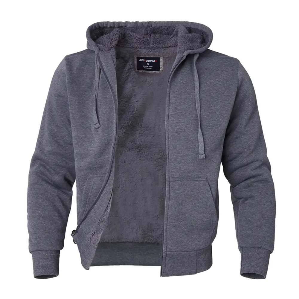 LEEHANTON® Men's Sherpa Hoodie with Pockets
