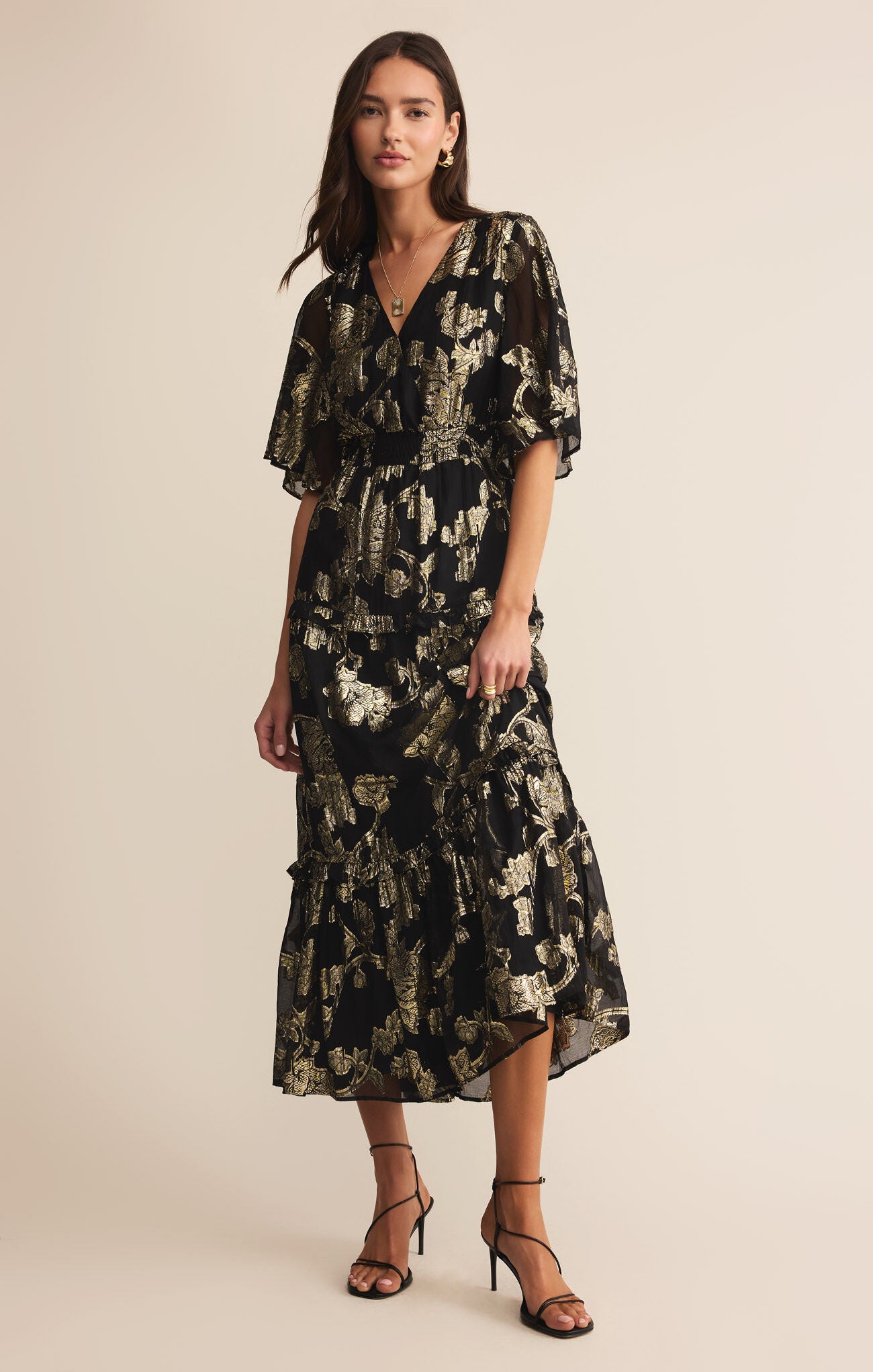 Kiera Jacquard Maxi Dress