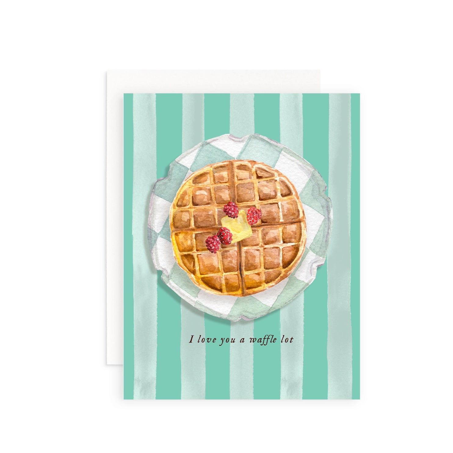 I Love You a Waffle Lot Greeting Card