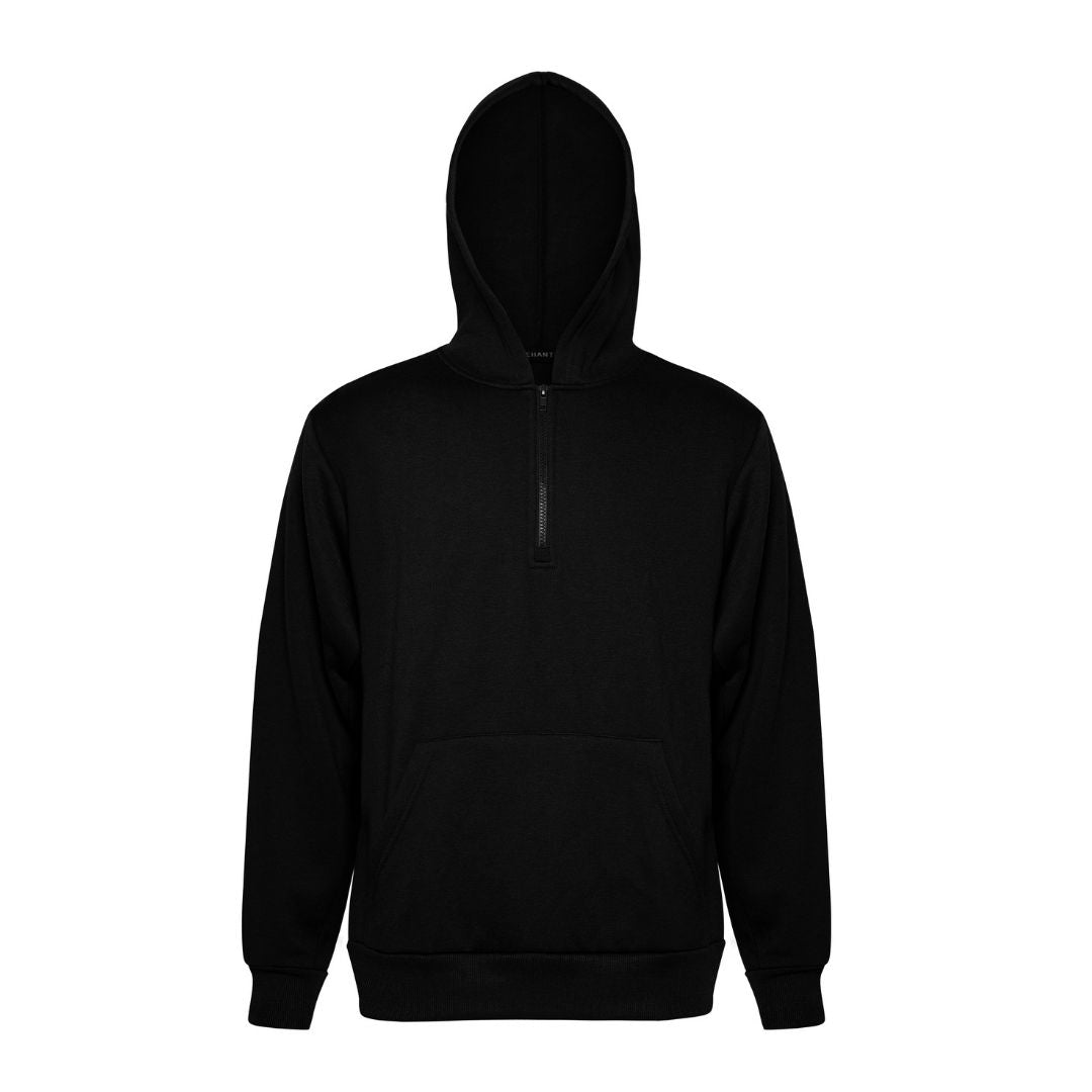 LEEHANTON® Men's Quarter-Zip Oversized-Fit Hoodie Sweatshirt with Pockets
