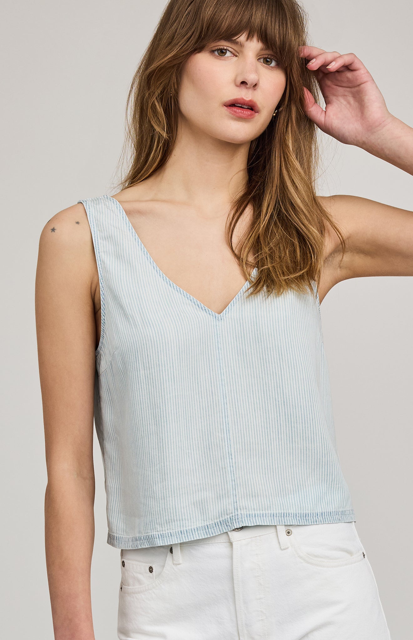Blue Stripe Colette Tank