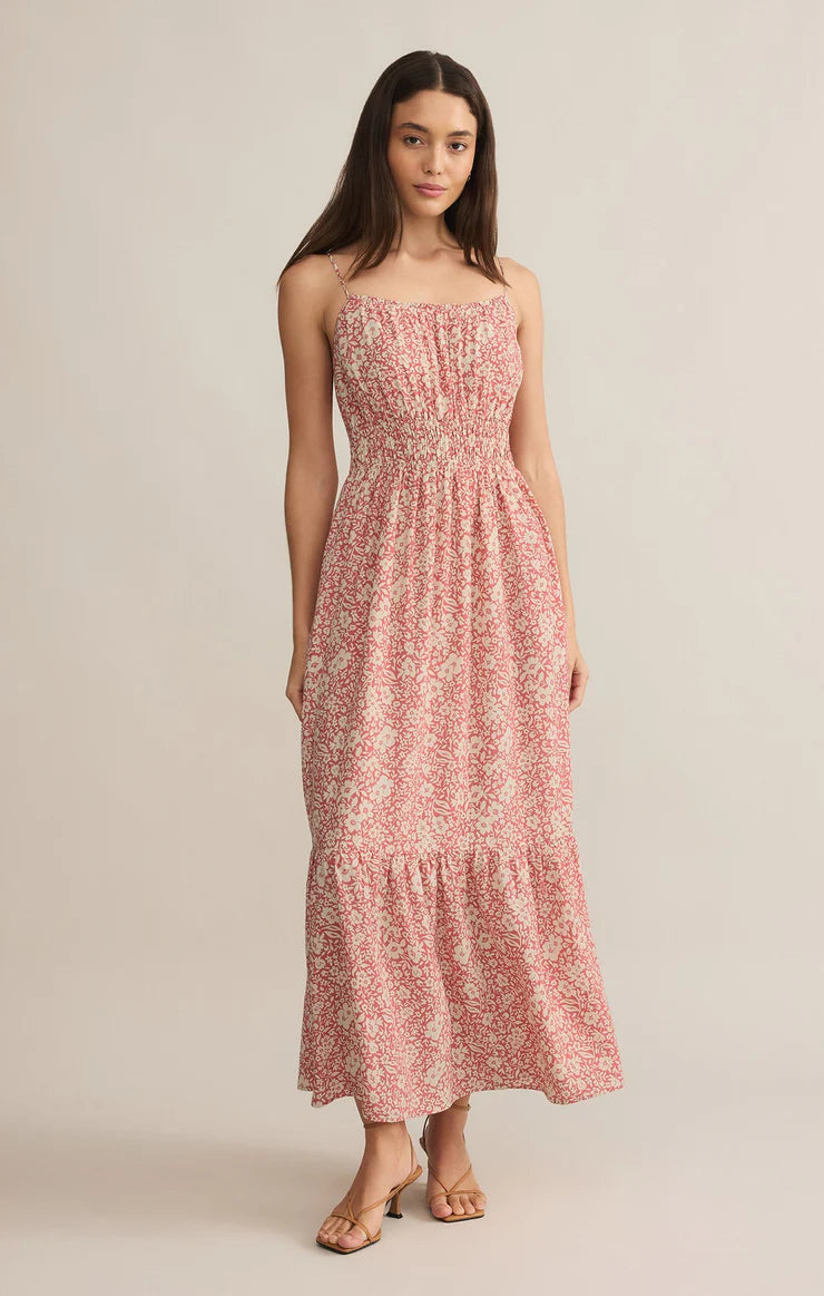 Toluca Ynez Floral Maxi Dress- Dusty Rose