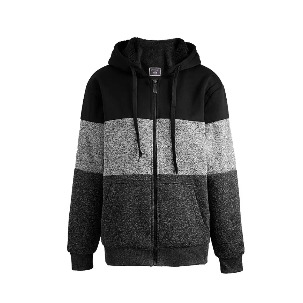 LEEHANTON® Men's Zipper Up Fleece Hoodie Sweatshirt with Pockets