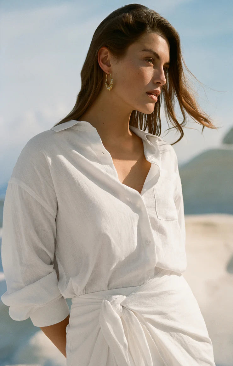 The Signature Button Up- White