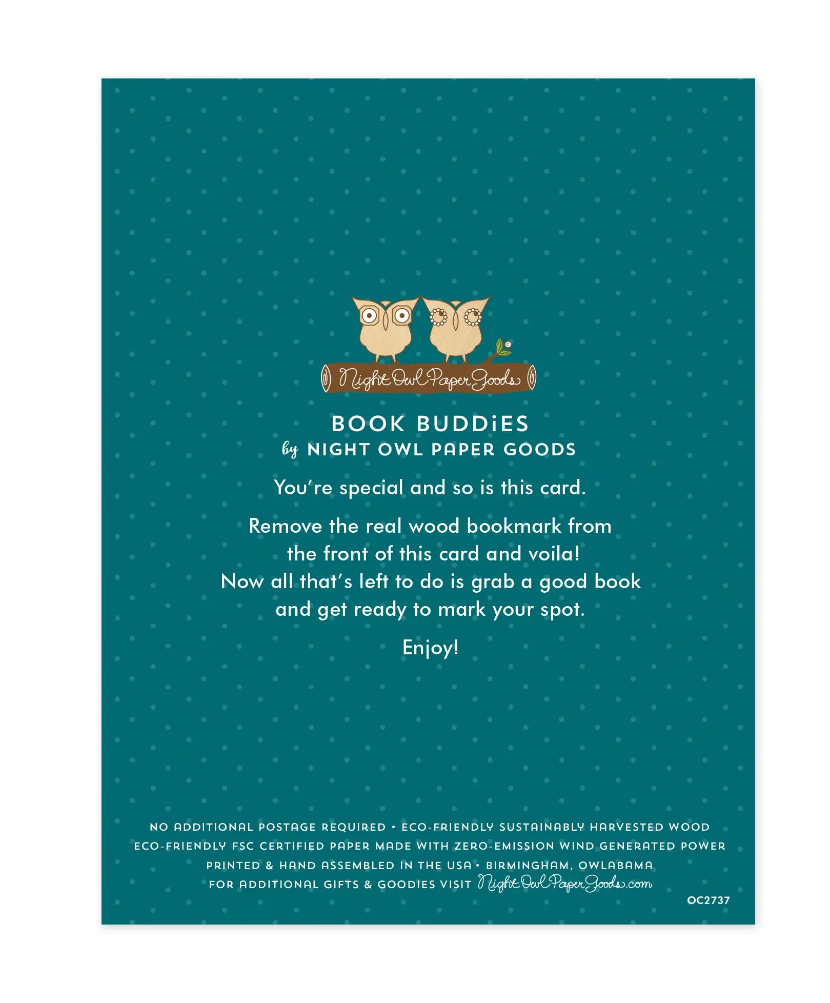 Tulip Bookmark Thank You Card