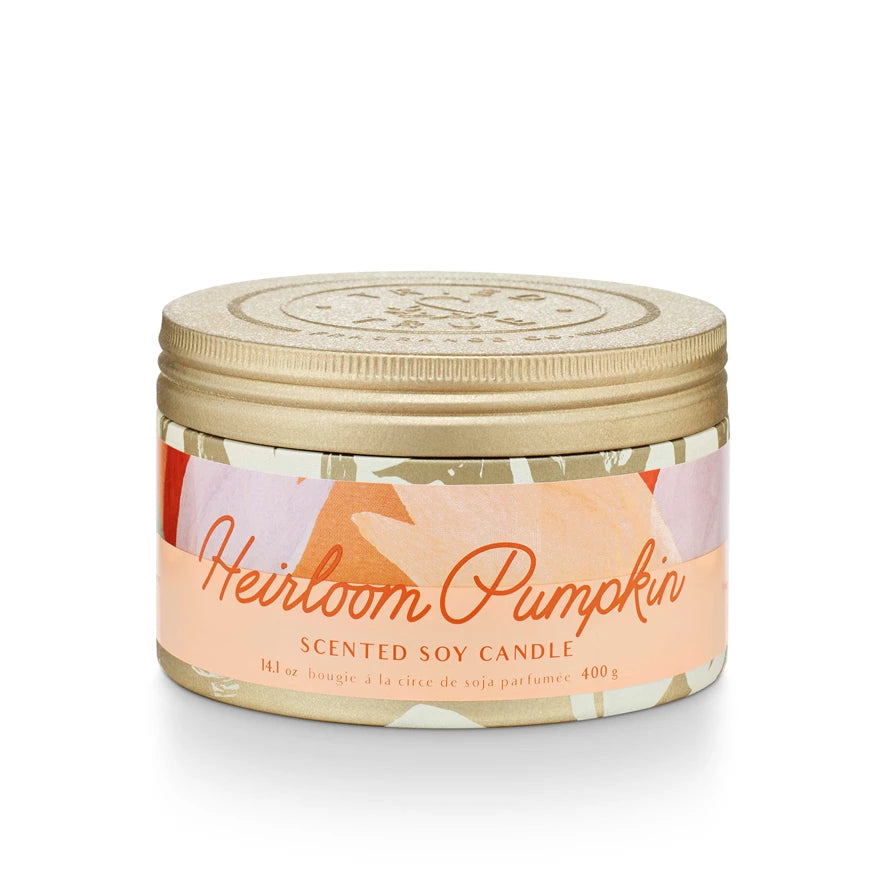 Heirloom Pumpkin Large Tin Candle