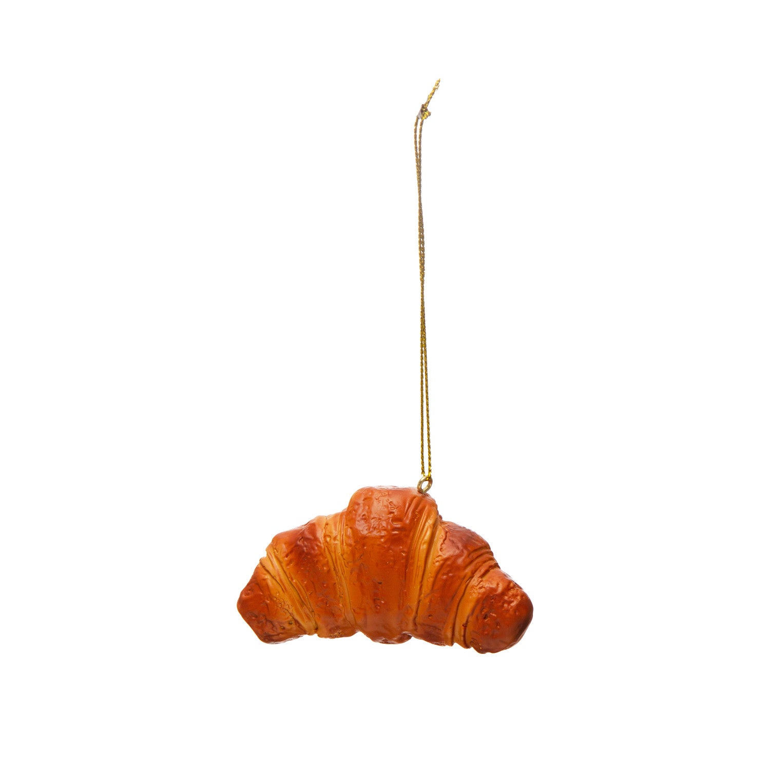 1-1/2"H Resin Croissant Ornament