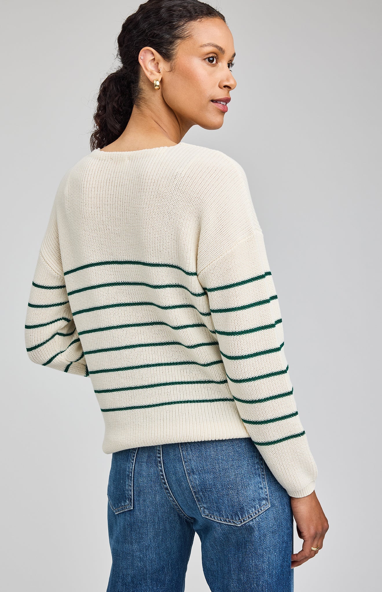 Tucker Pullover - Kelly Stripe