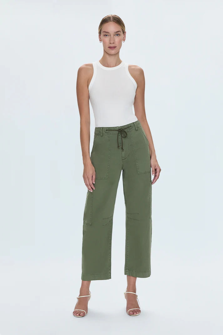 Sabrina Curved Utility Pants- Meadow
