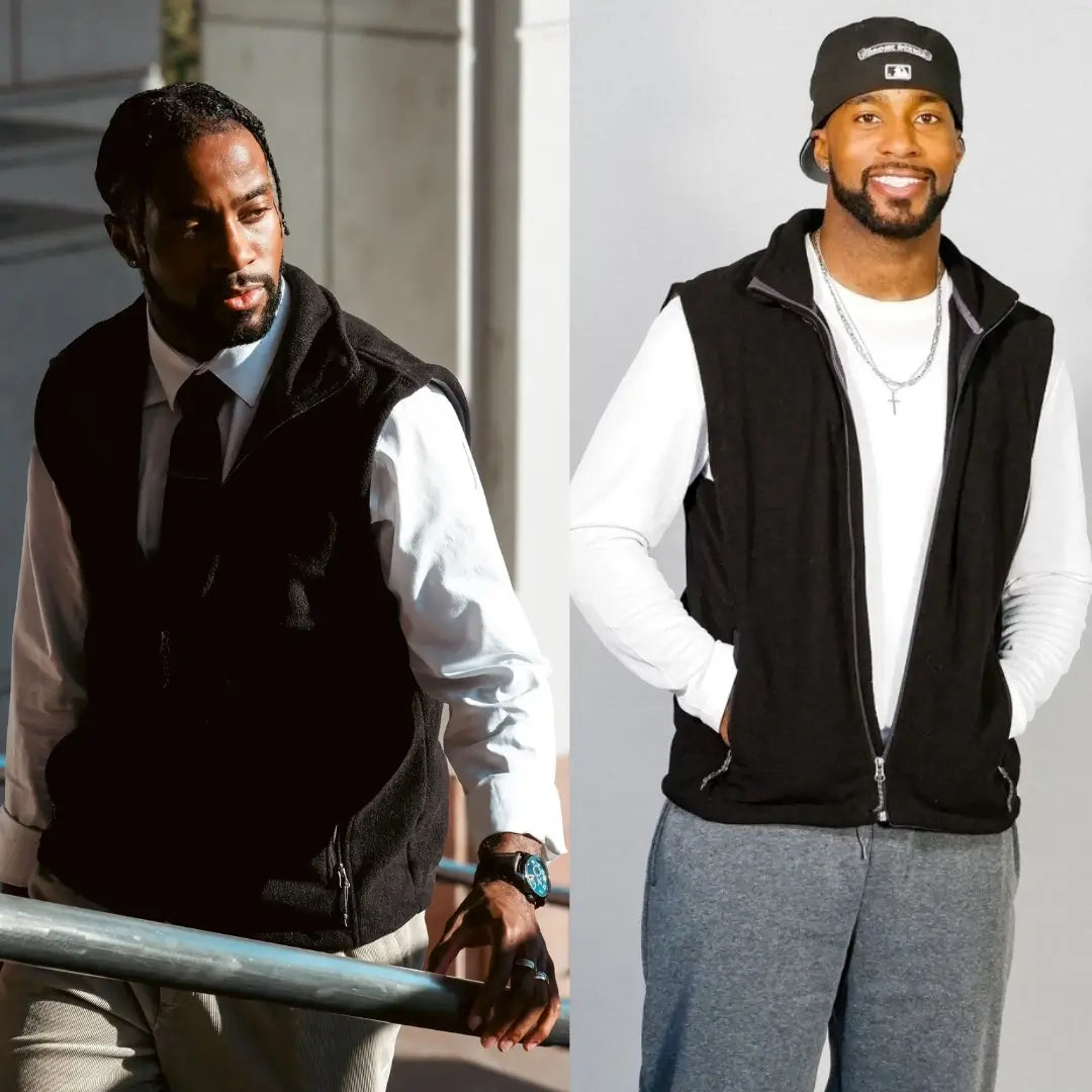 LEEHANTON® Men's Fleece Vest with Pockets