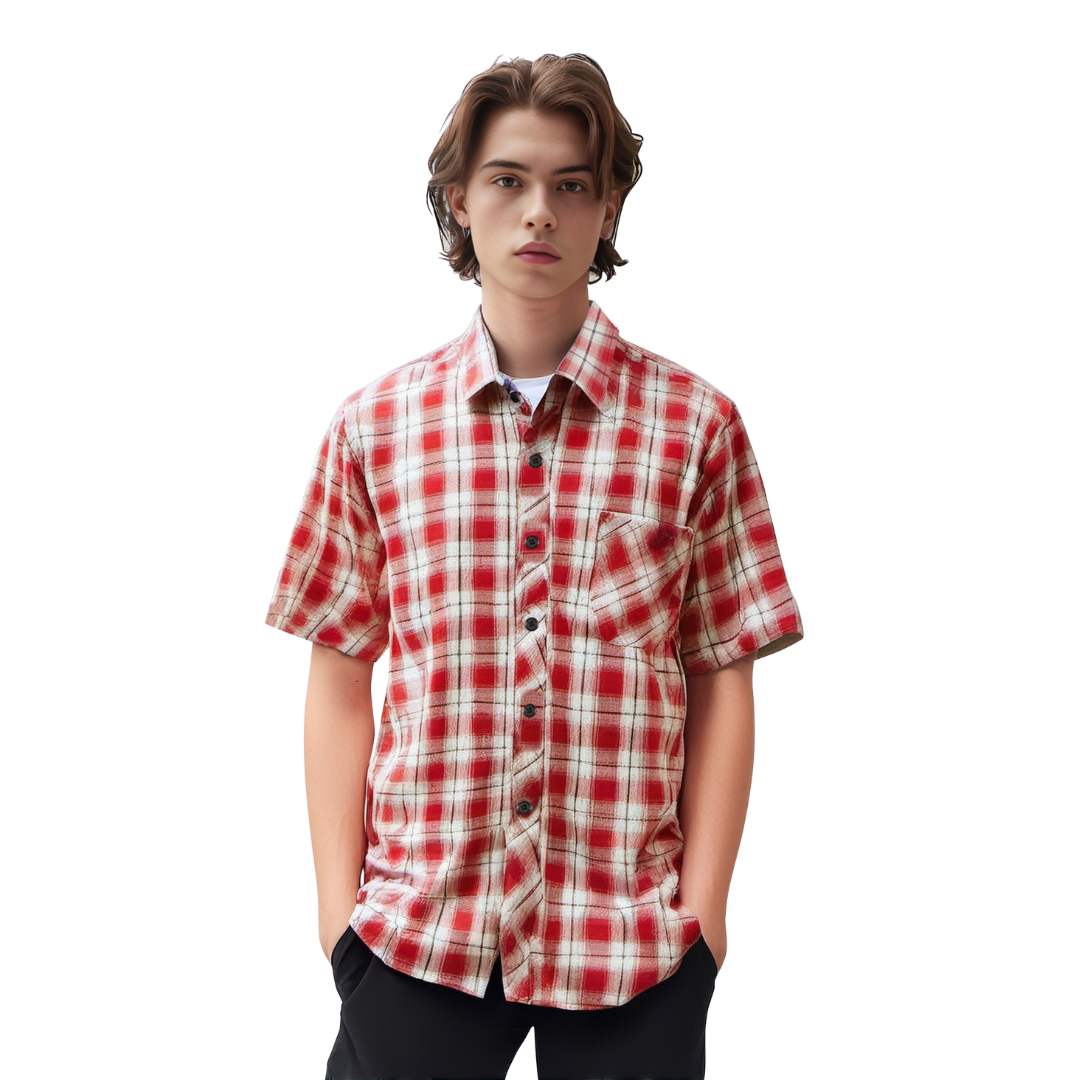 LEEHANTON® Men's Plaid Shirts with Pockets