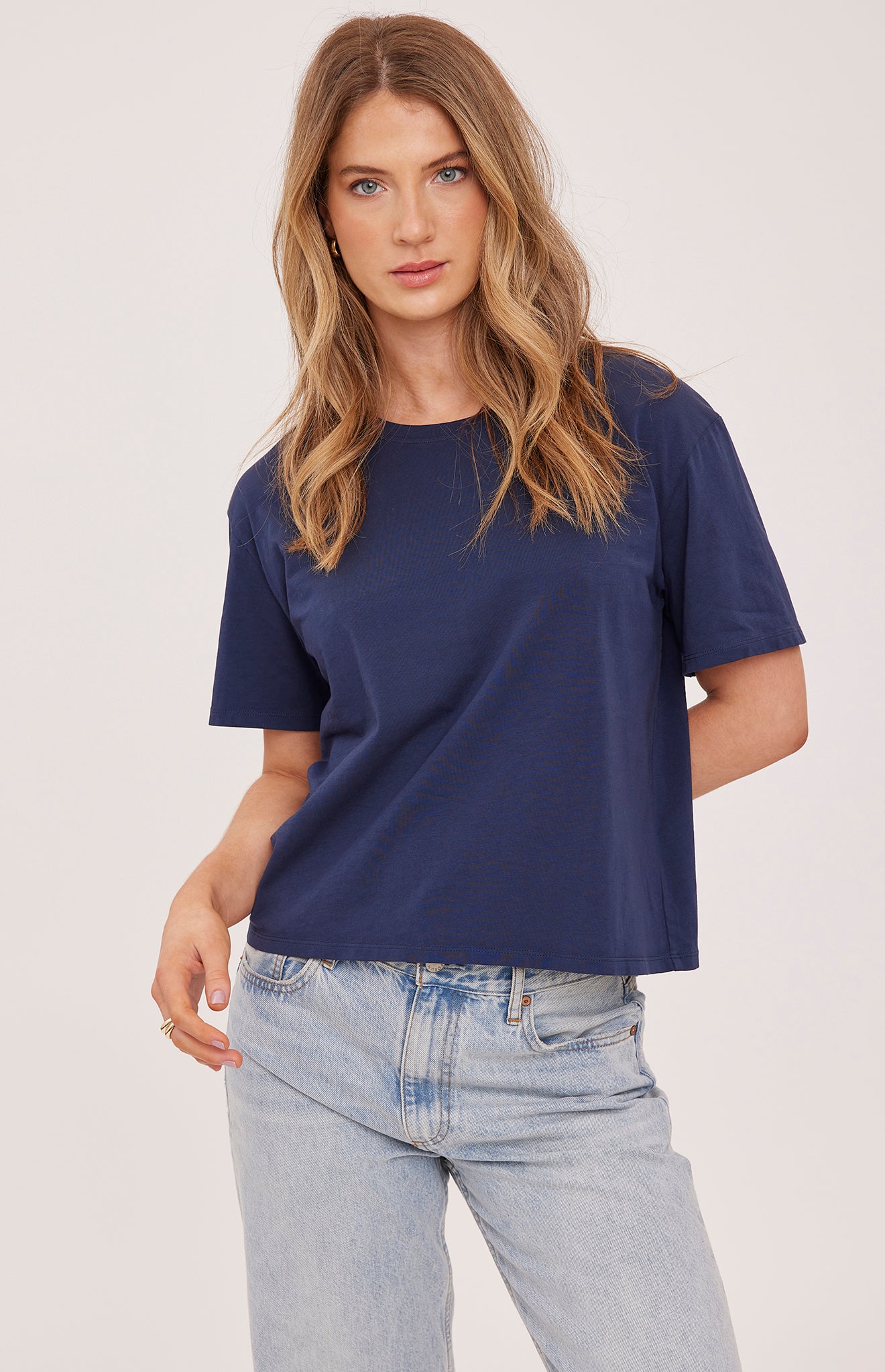 Navy Brigitte Short Sleeve T-Shirt