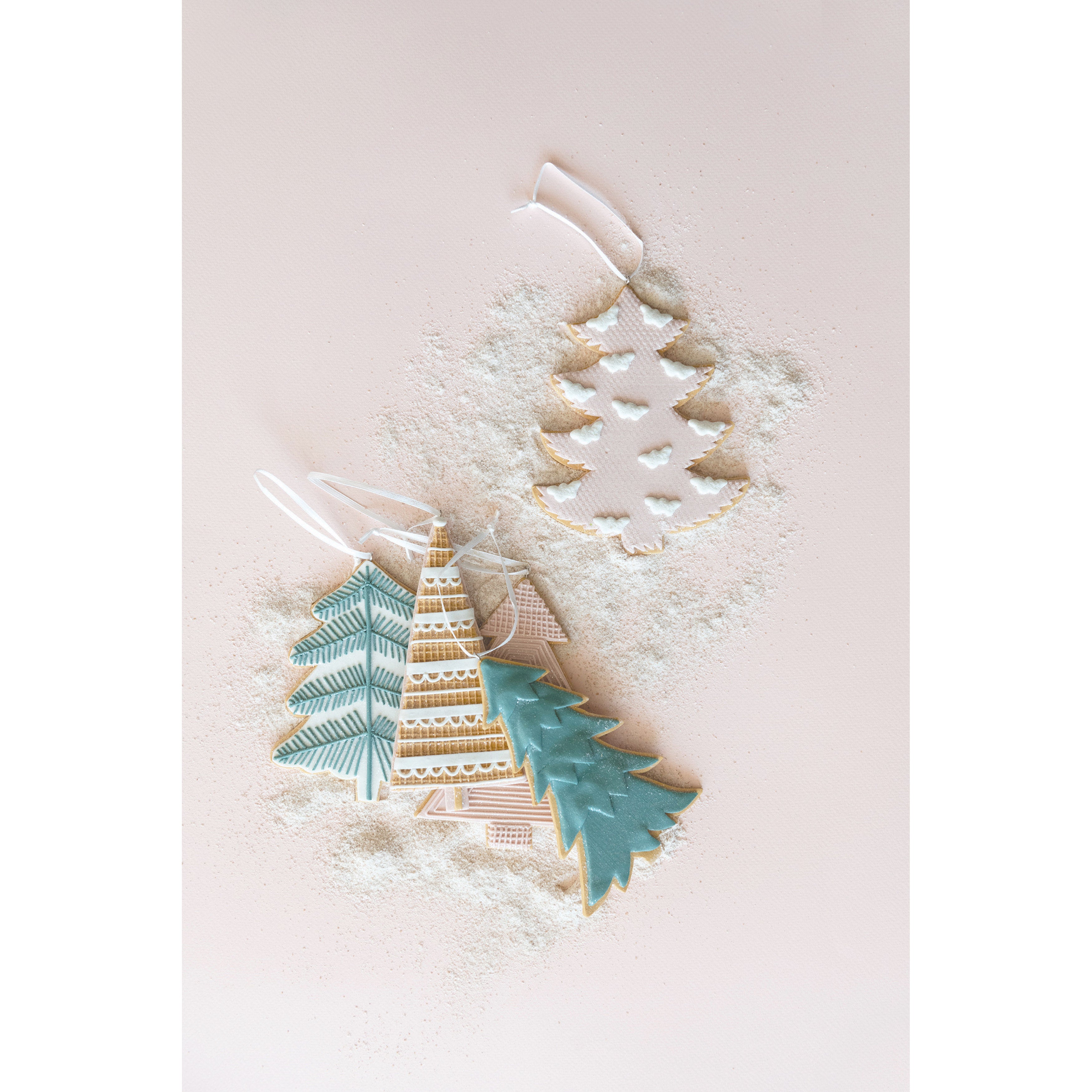 Clay Dough Tree Ornaments