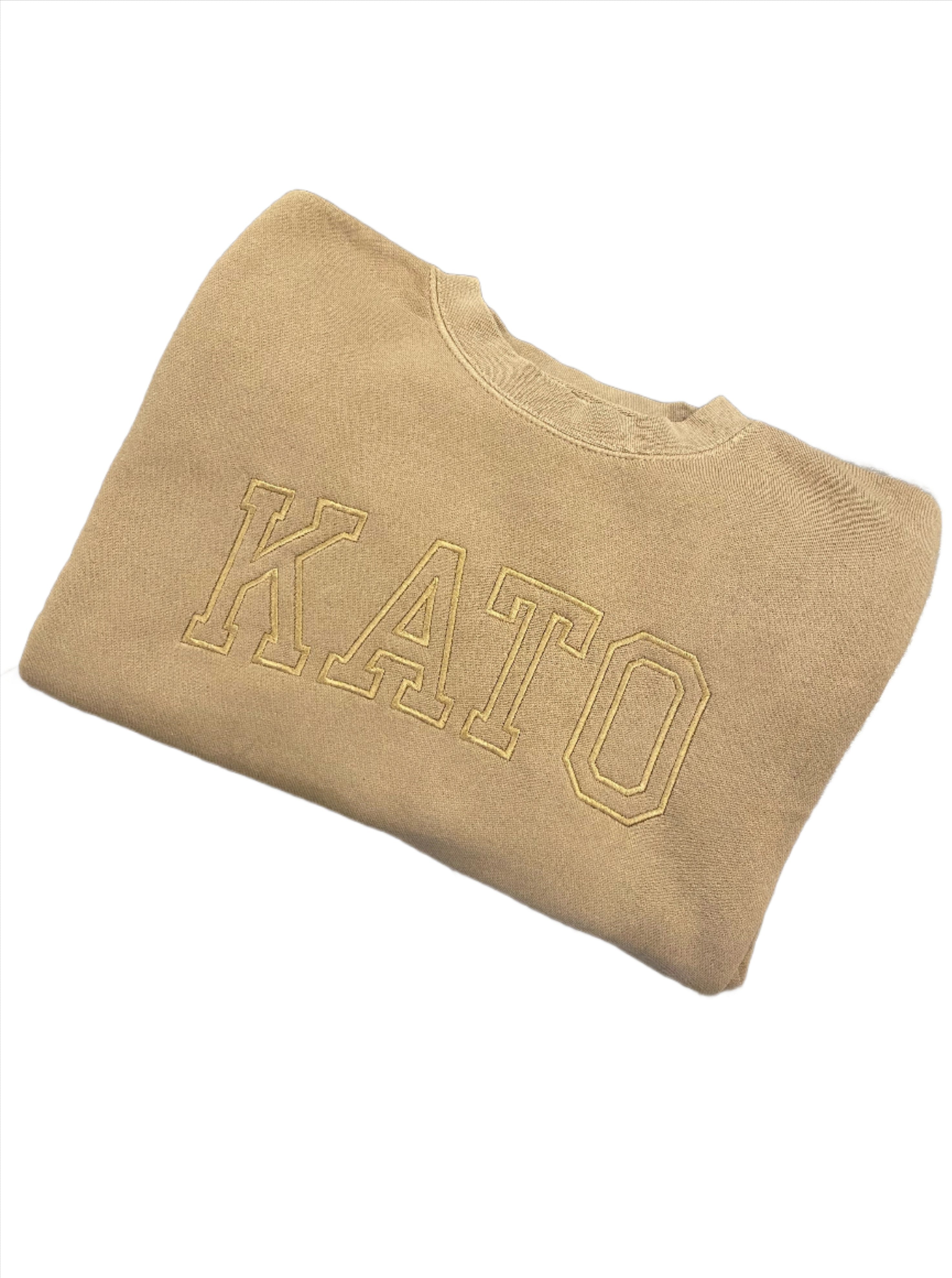 Embroidered KATO SWEATSHIRT - Caramel