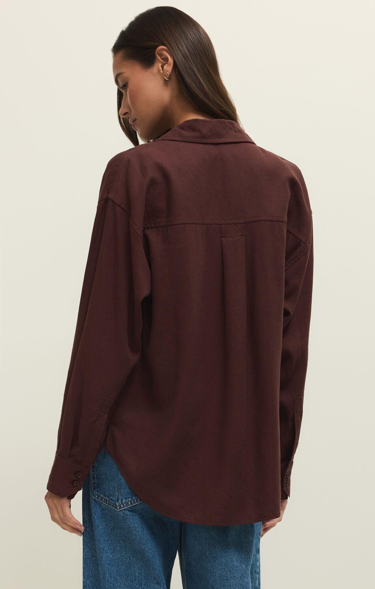 Alfie Button Up Shirt- Chocolate Cherry