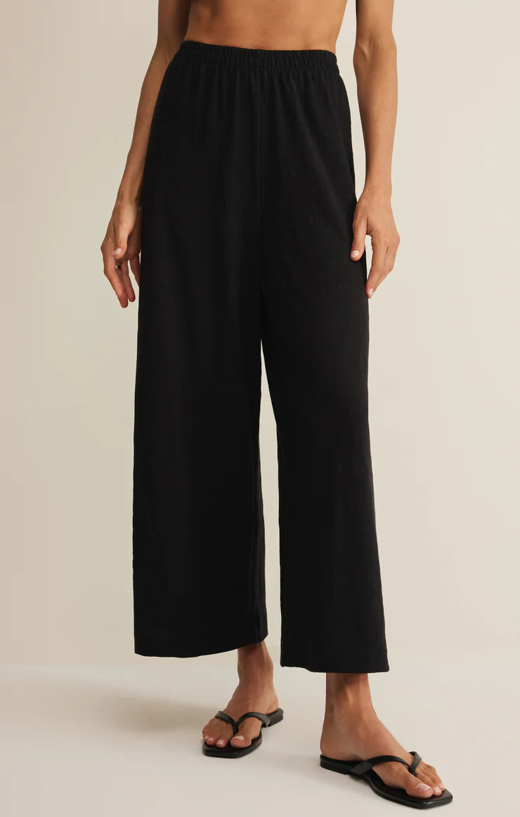 Scout Textured Slub Pant- Black