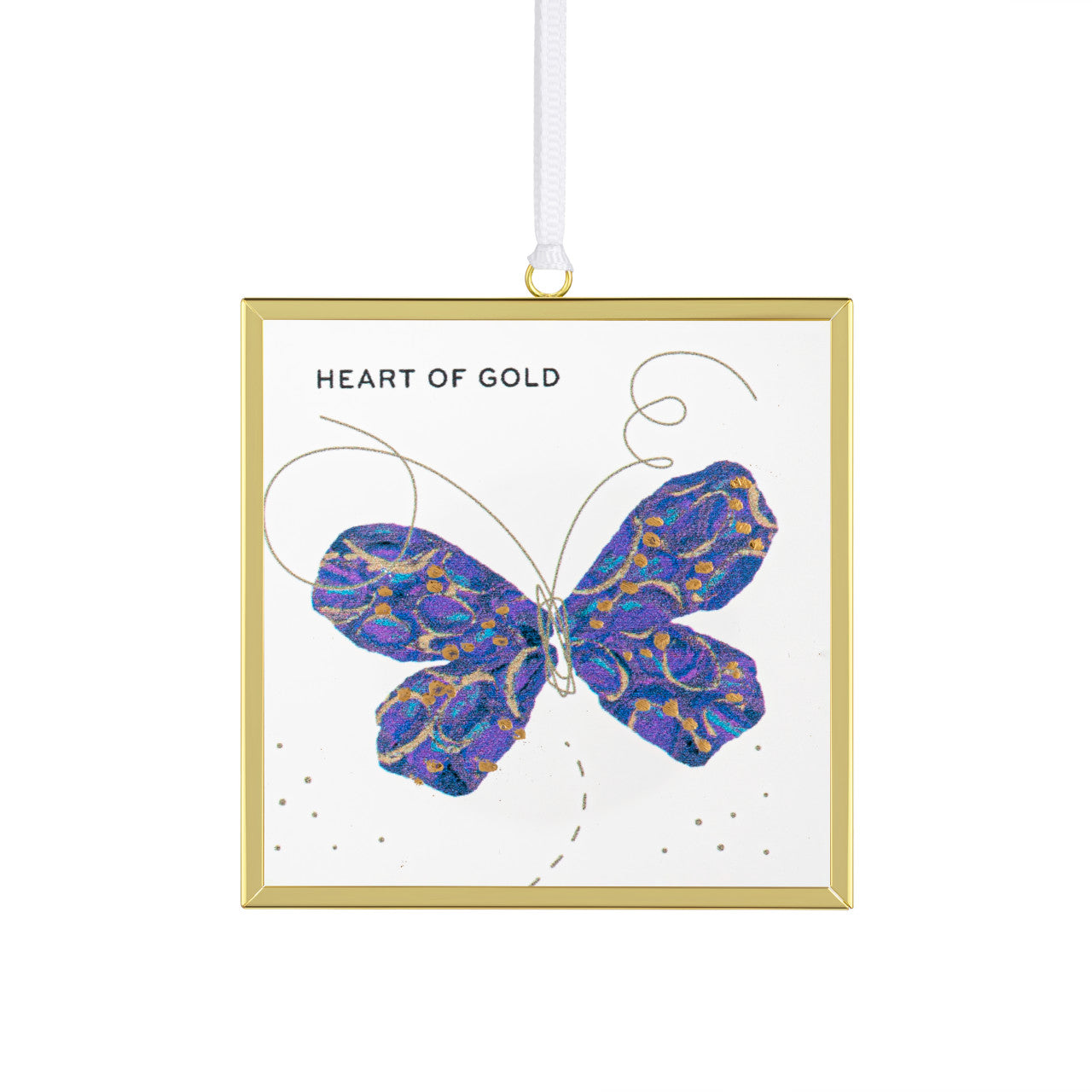 Heart of Gold Butterfly Suncatcher