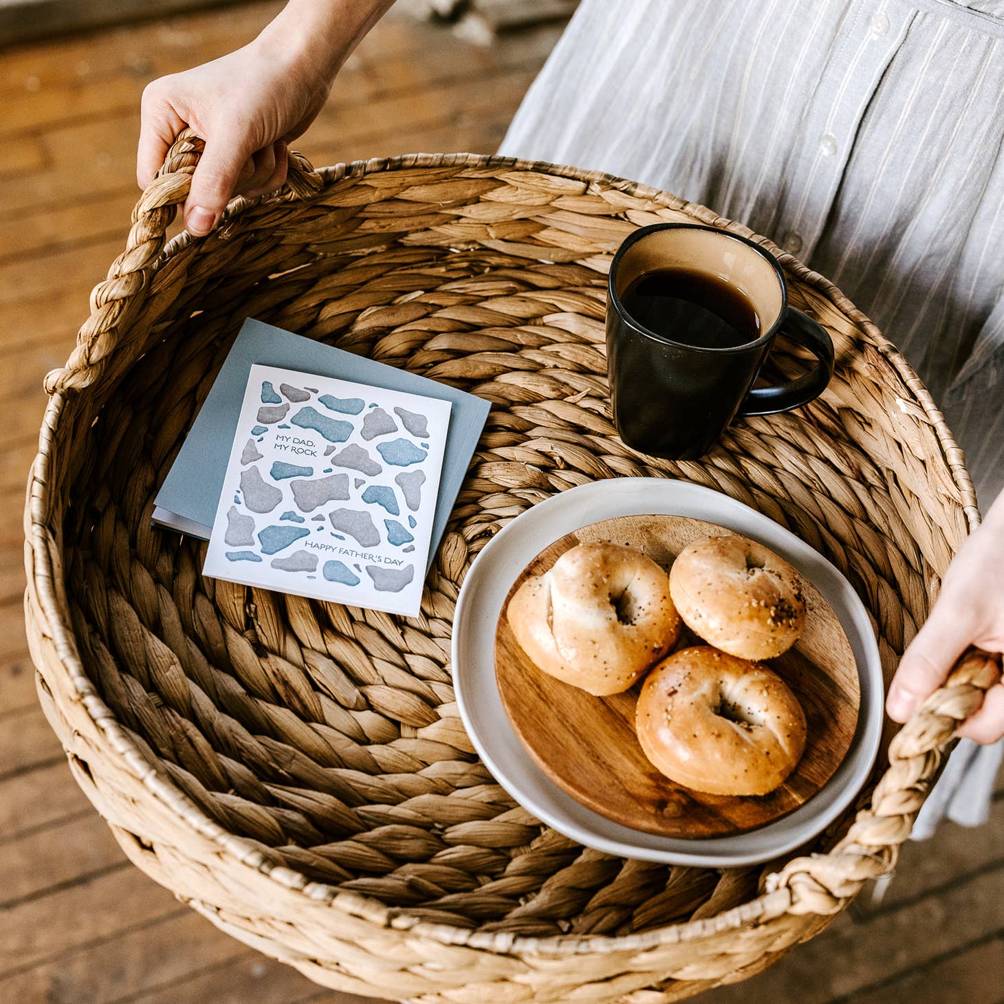 My Dad, My Rock- Letterpress Card