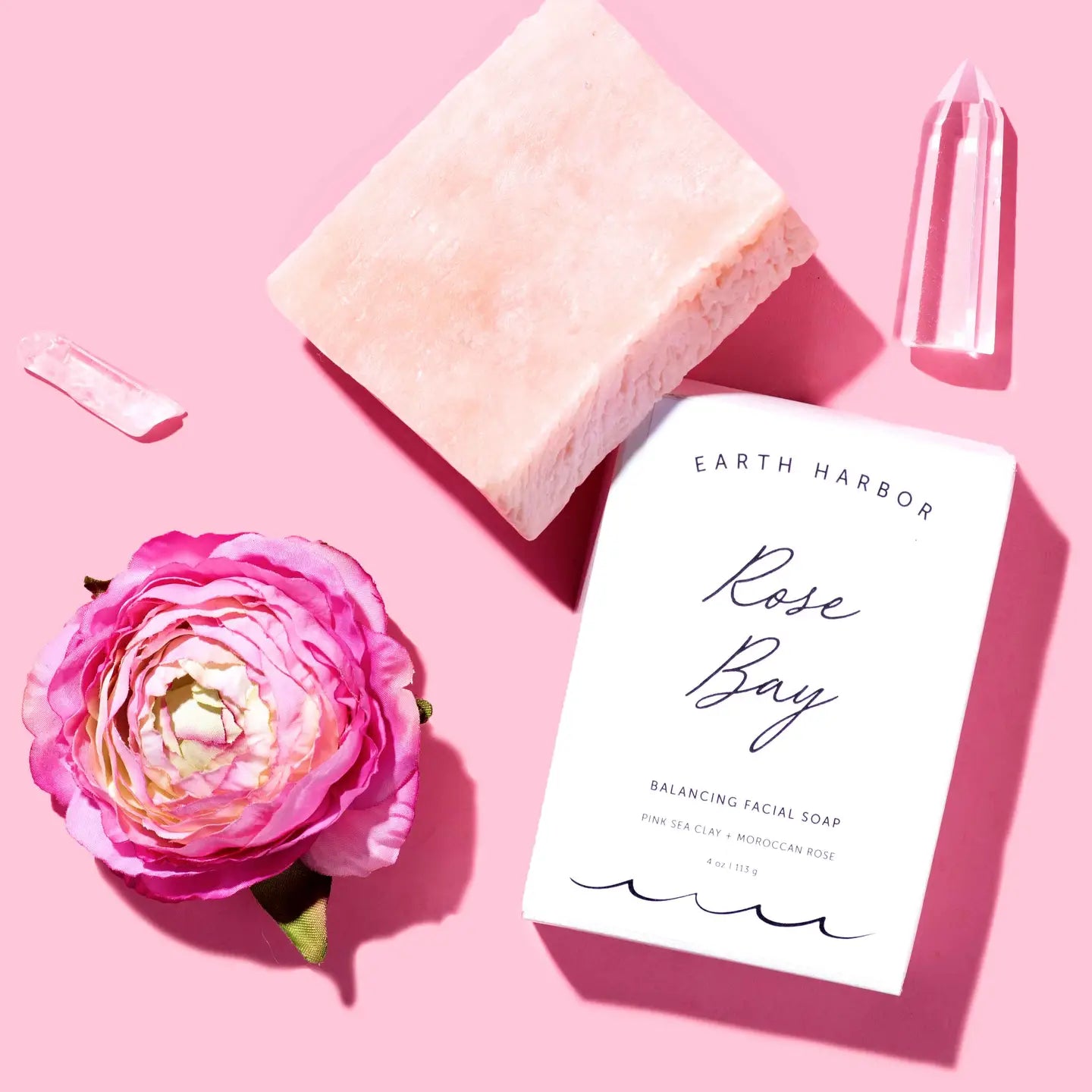 Rose Bay- Facial Soap: Pink Sea Clay + Rose