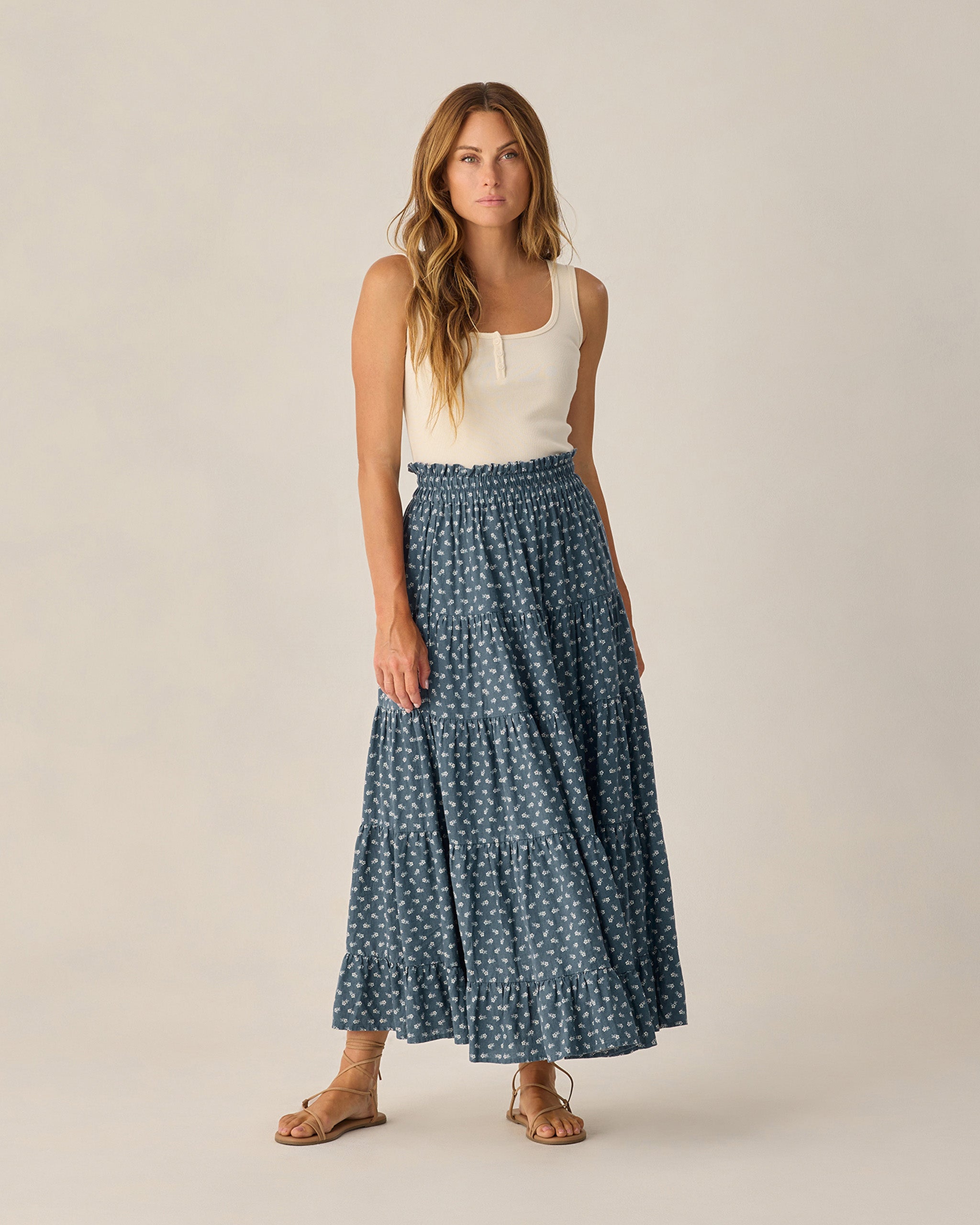 Ruffle Tiered Maxi Skirt | Ditsy
