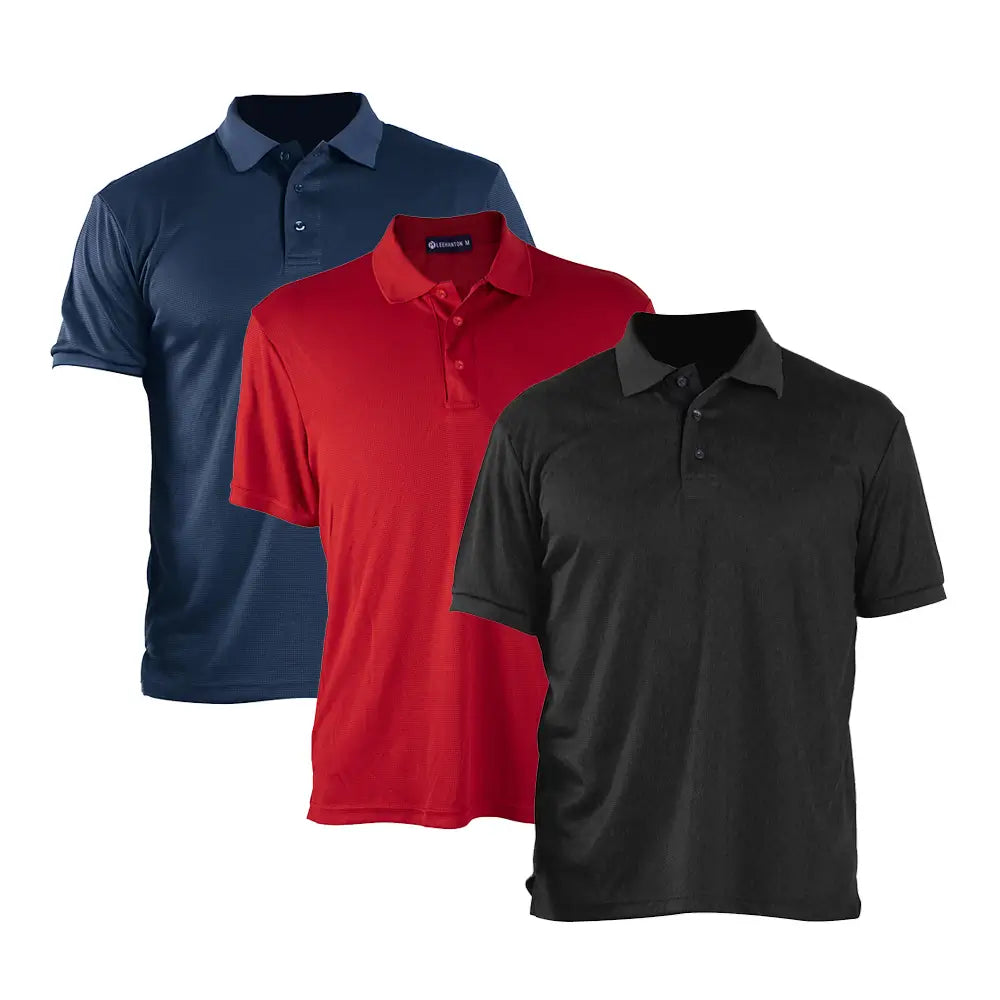 LEEHANTON® 3 Pack Men's Golf Polos