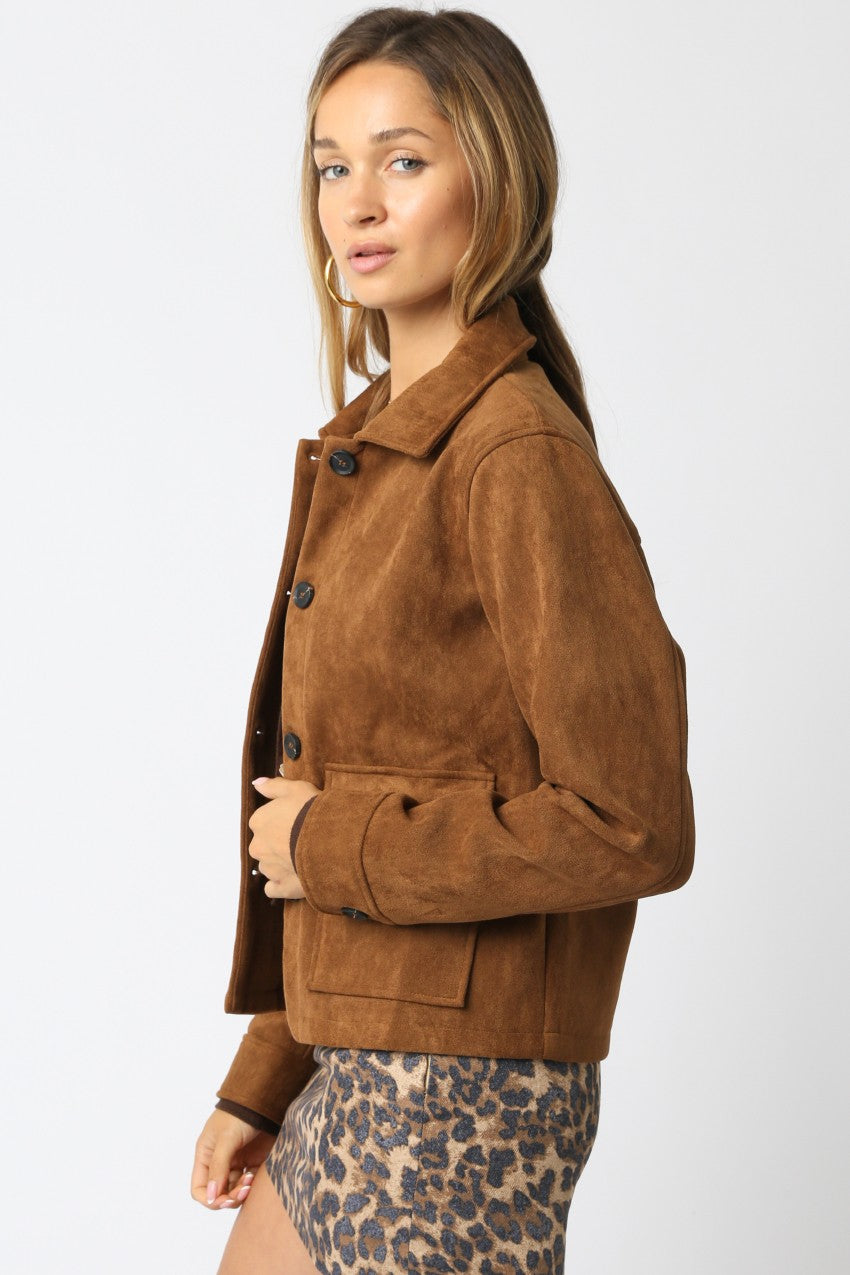 Salma Faux Suede Jacket
