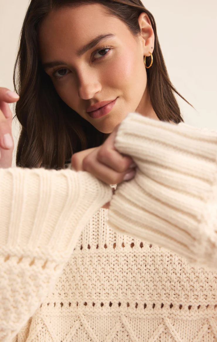 Cento Cable Sweater - Warm White