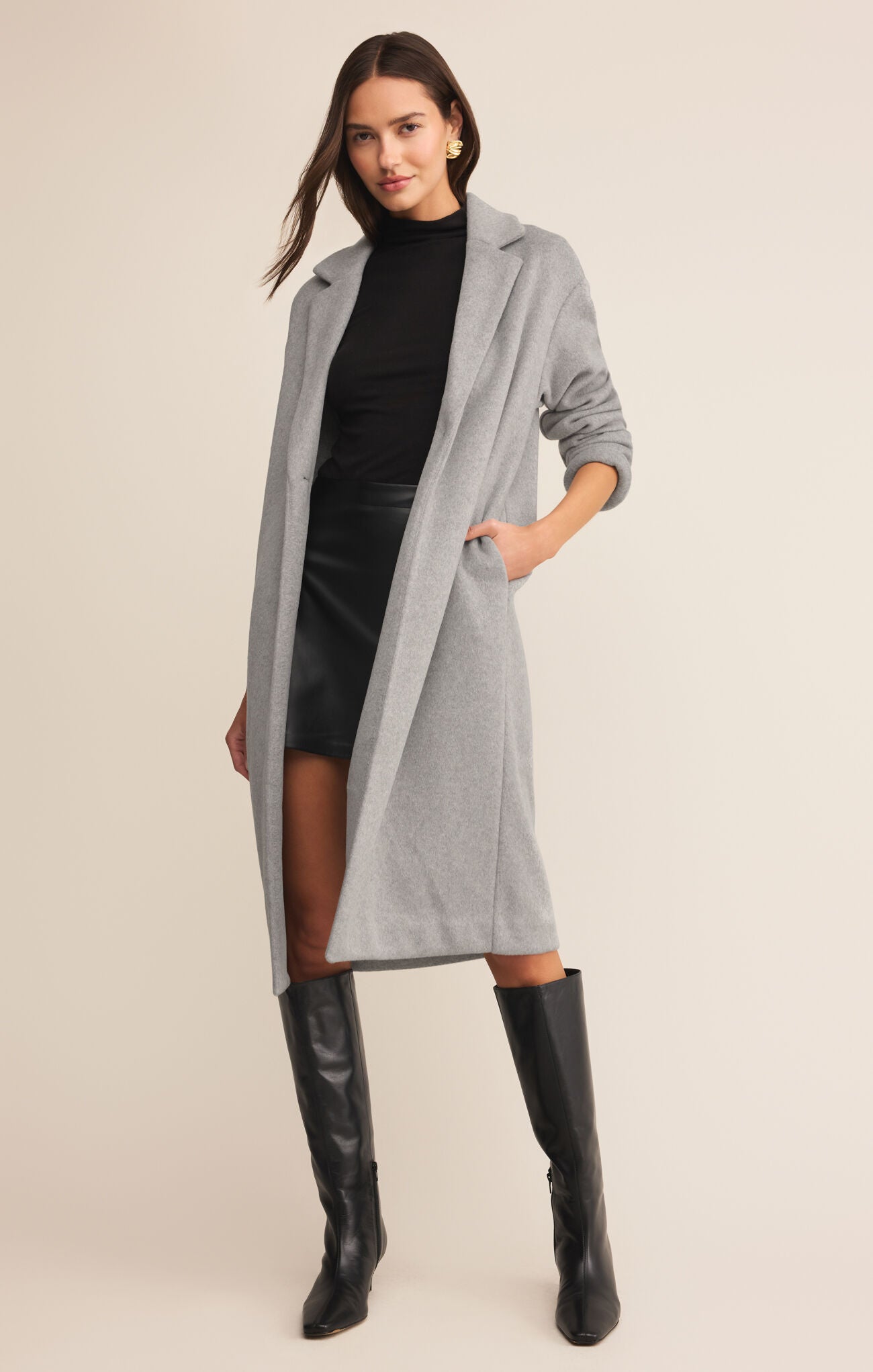Mason Luxe Coat- Classic Heather Grey