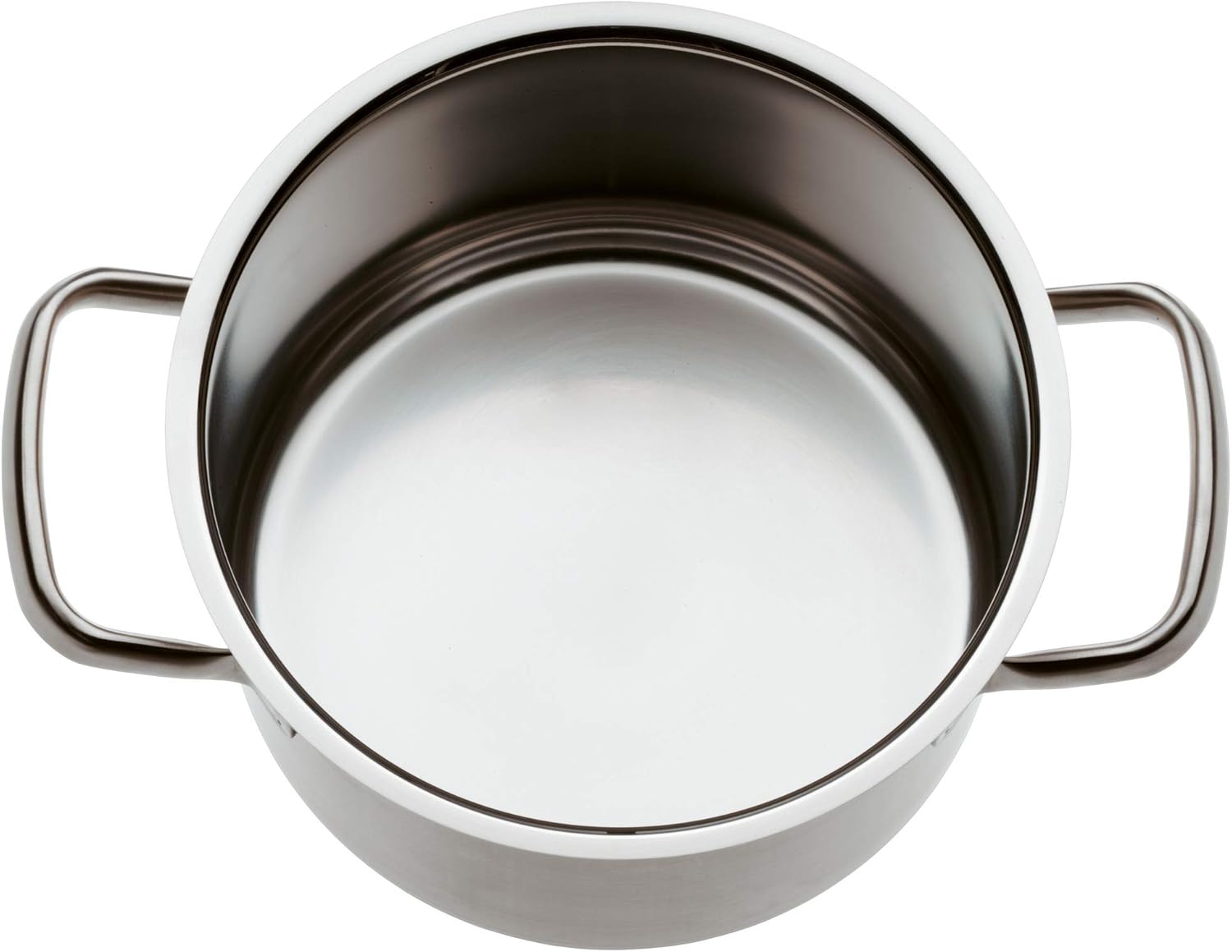 WMF Gourmet Plus - Batterie de cuisine 5 pièces, compatible induction, acier inoxydable, 1 casserole basse 20 cm, 3 casseroles hautes 16 cm, 20 cm et 24 cm, 1 casserole 16 cm avec 4 couvercles en acier inoxydable