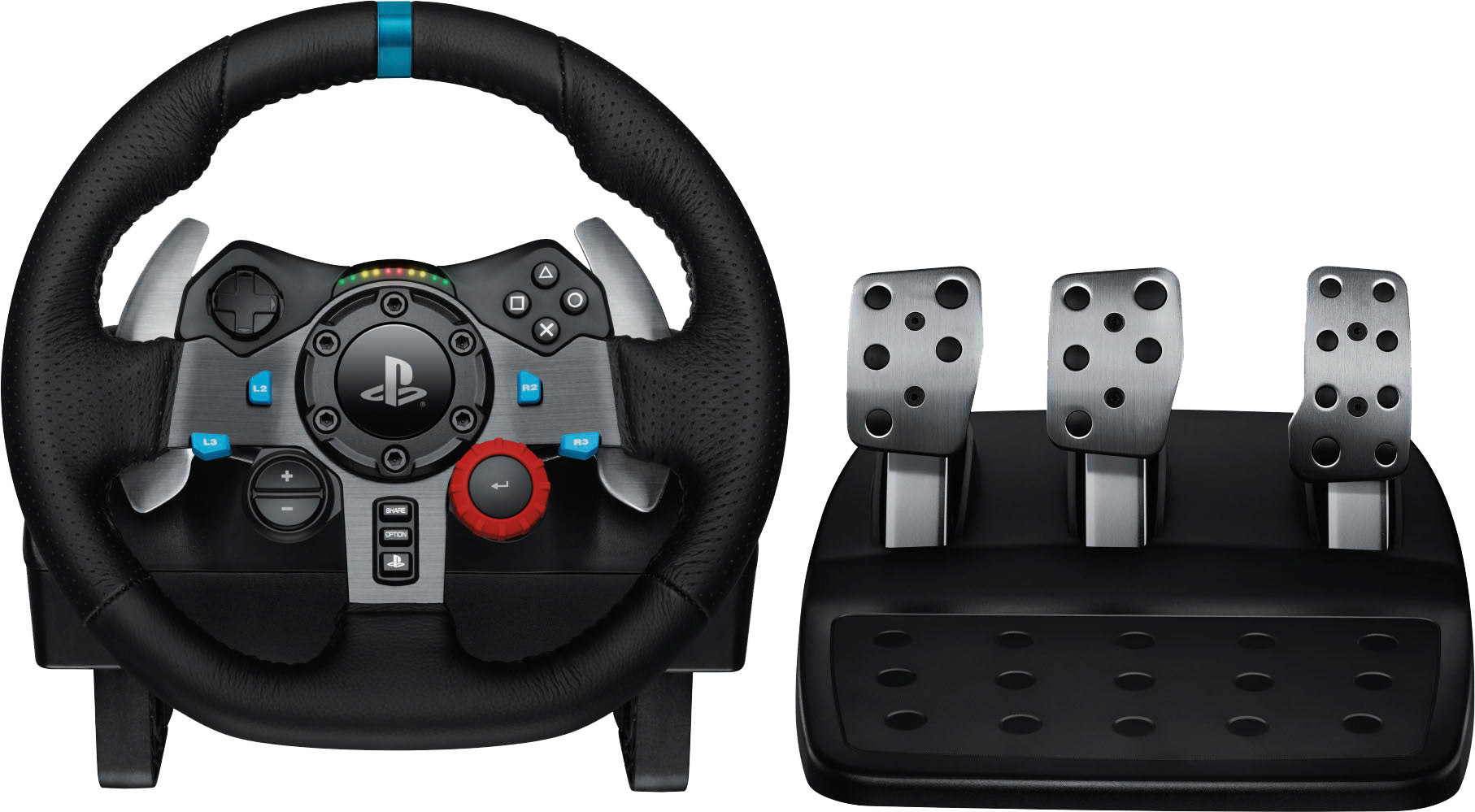 Volant et pédales Logitech G29 Driving Force pour PS5, PS4, PC et Mac - Noir