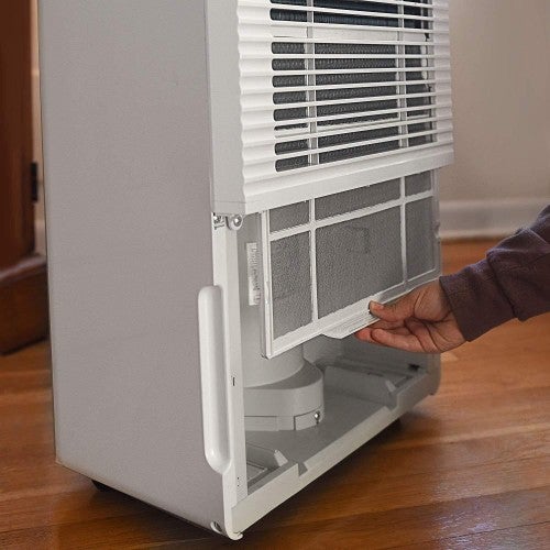 Ivation 30-Pint Energy Star-zertifizierter Luftentfeuchter – Große Kapazität für Räume bis zu 185 m² – Inklusive programmierbarem Hygrostaten, Schlauchanschluss, automatischer Ab-/Neustartfunktion, Rollen und waschbarem Luftfilter