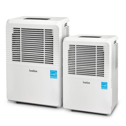 Ivation 30-Pint Energy Star-zertifizierter Luftentfeuchter – Große Kapazität für Räume bis zu 185 m² – Inklusive programmierbarem Hygrostaten, Schlauchanschluss, automatischer Ab-/Neustartfunktion, Rollen und waschbarem Luftfilter